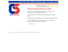 Tablet Screenshot of globalsourcing.ca